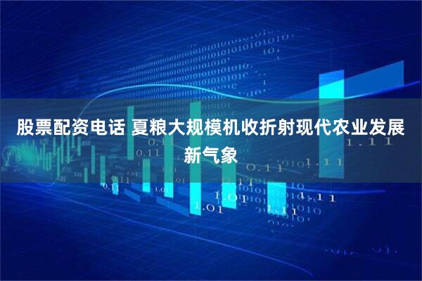 股票配资电话 夏粮大规模机收折射现代农业发展新气象