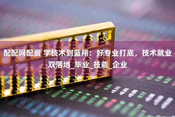 配配网配资 学技术到蓝翔：好专业打底，技术就业双落地_毕业_技能_企业